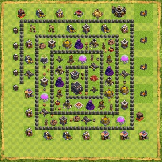 Base War Coc Th 9 2