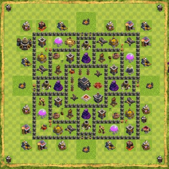 Base War Coc Th 9 21