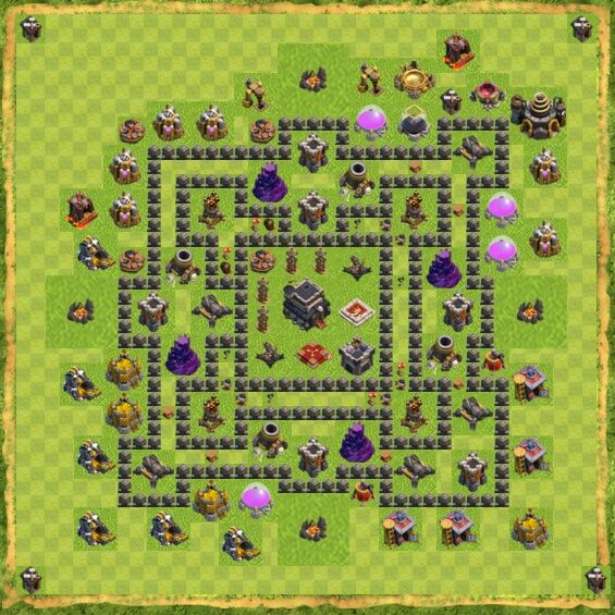 Base War Coc Th 9 22
