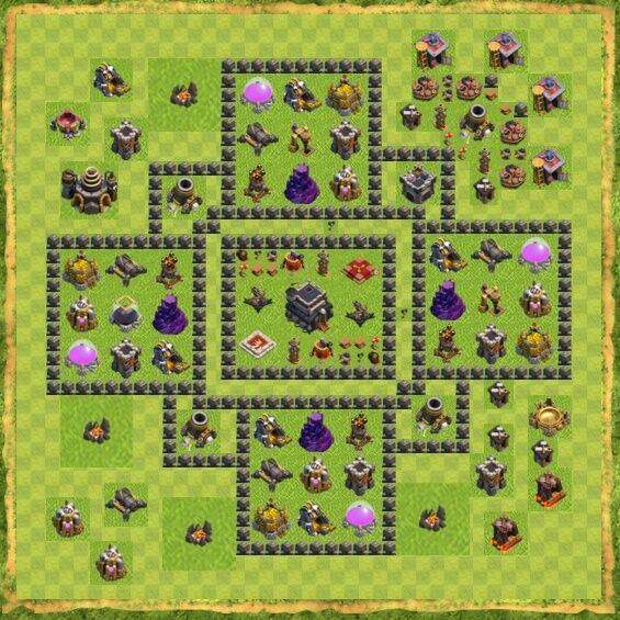 Base War Coc Th 9 25