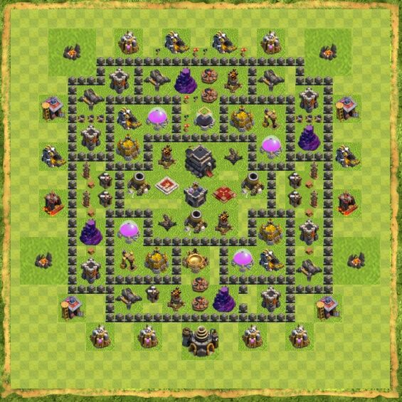 Base War Coc Th 9 34