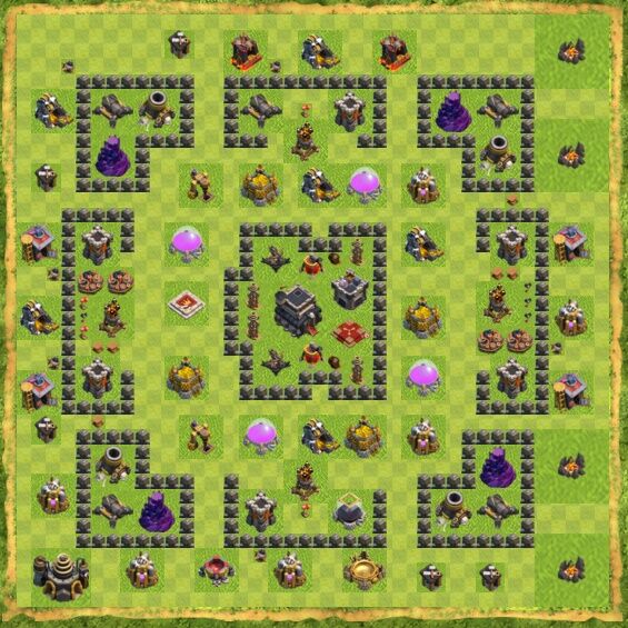 Base War Coc Th 9 4
