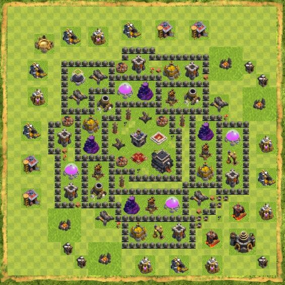 Base War Coc Th 9 44