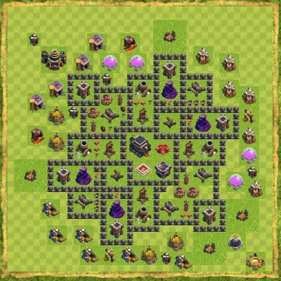 Base War Coc Th 9 48