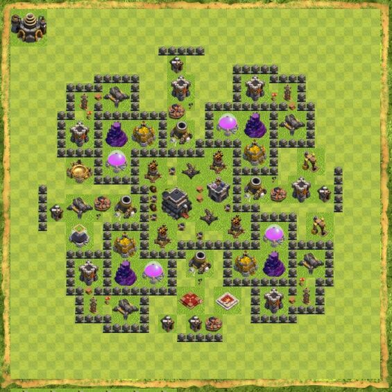 Base War Coc Th 9 50