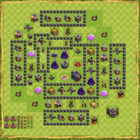 Base War Coc Th 9 51