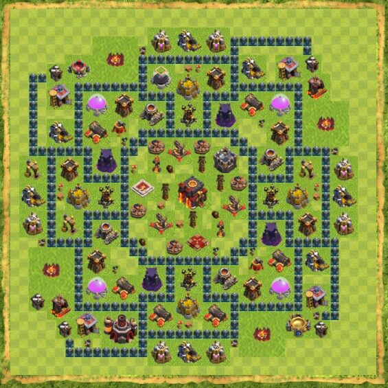 Base Defense Coc Th 10 1