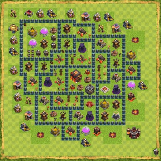 Base Defense Coc Th 10 13