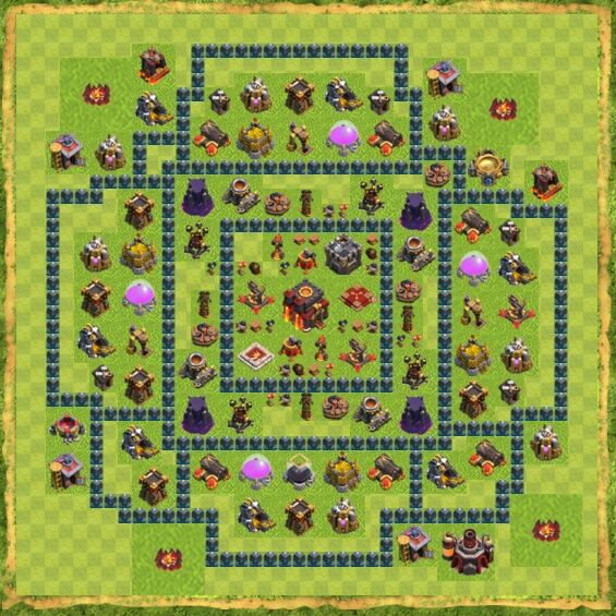 Base Defense Coc Th 10 17