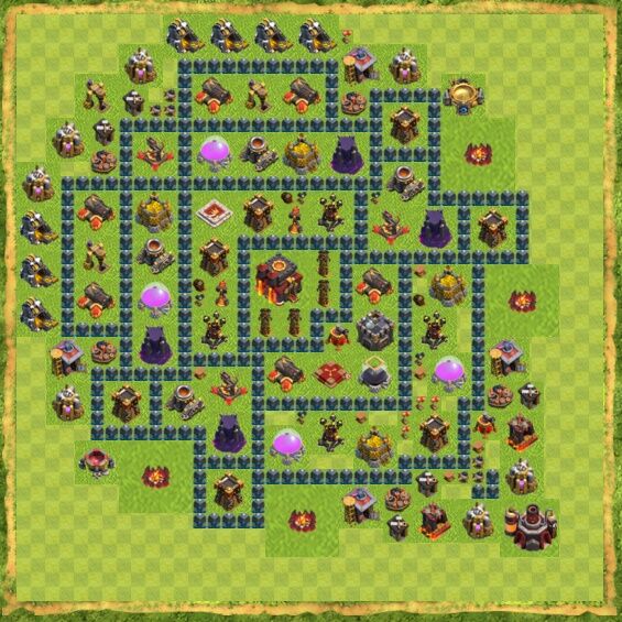 Base Defense Coc Th 10 25