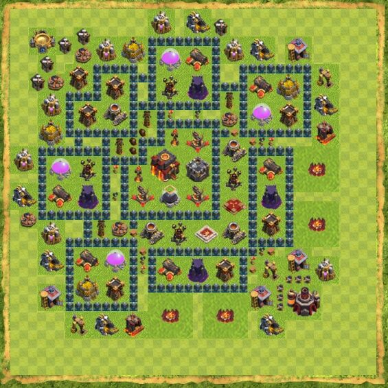 Base Defense Coc Th 10 31