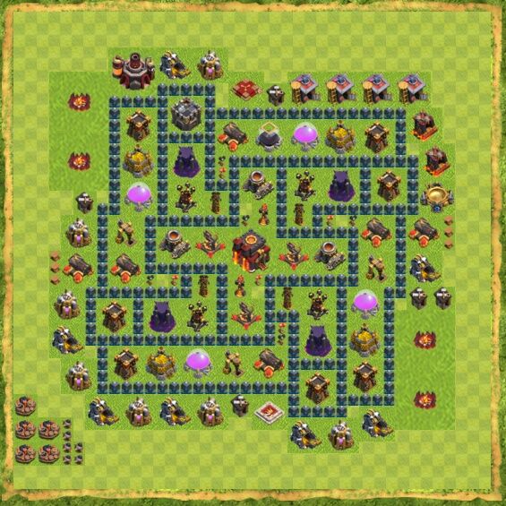 Base Defense Coc Th 10 39