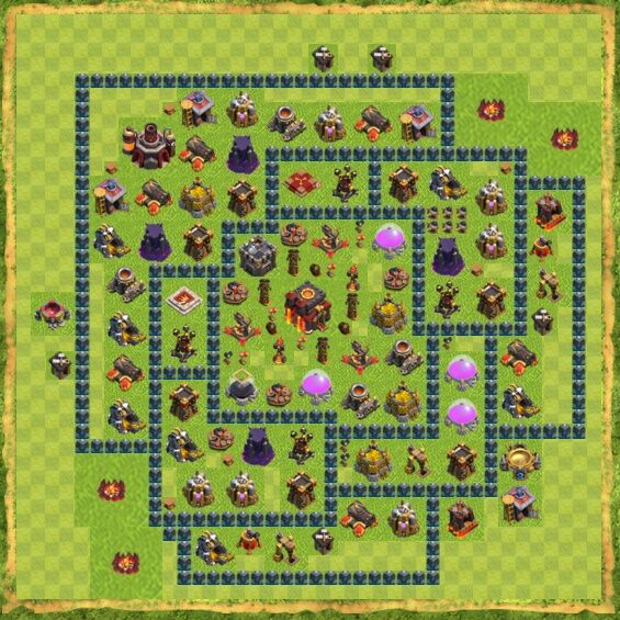 Base Defense Coc Th 10 8