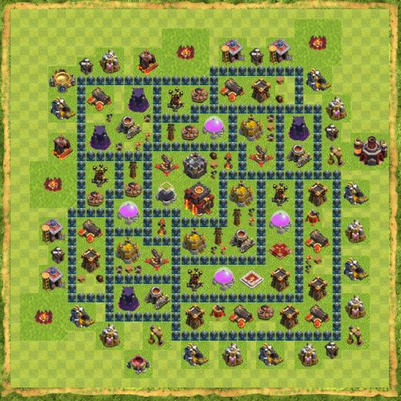 Base Hybrid Coc Th 10 8