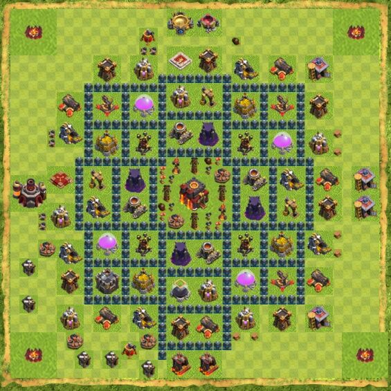 Base War Coc Th 10 17