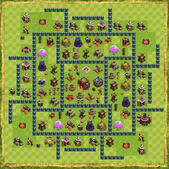 Base War Coc Th 10 2