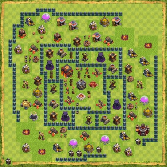 Base War Coc Th 10 27