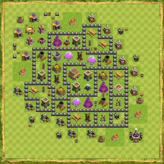 Base Hybrid Coc Th 8 11