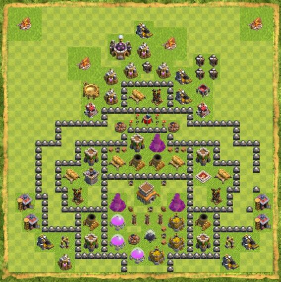 Base Hybrid Coc Th 8 16