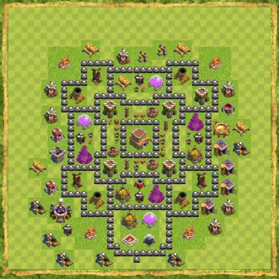 Base Hybrid Coc Th 8 20