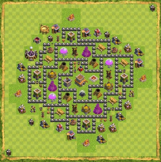 Base Hybrid Coc Th 8 39