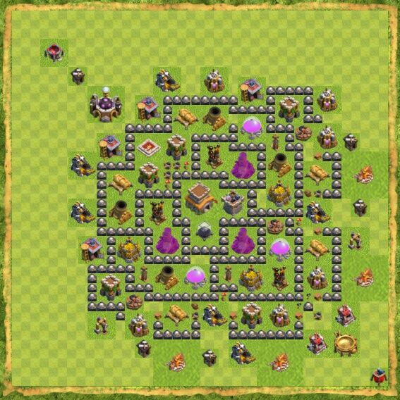 Base Hybrid Coc Th 8 42