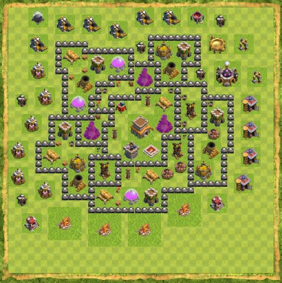 Base War Coc Th 8 11