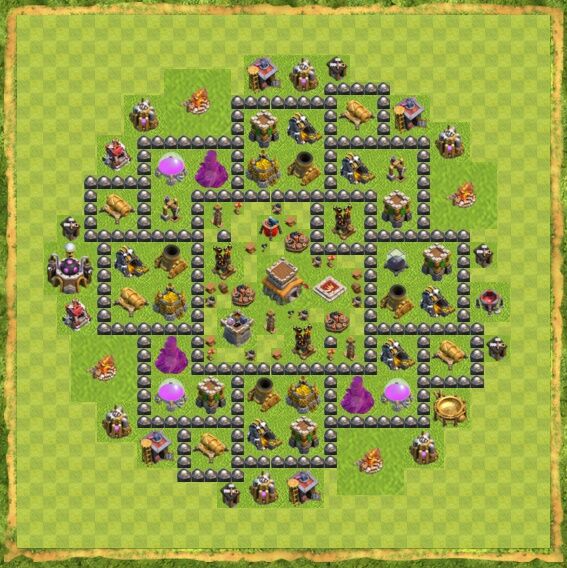 Base War Coc Th 8 12