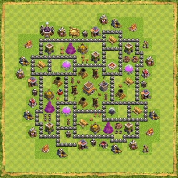 Base War Coc Th 8 13