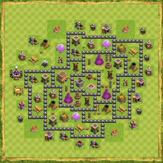 Base War Coc Th 8 14