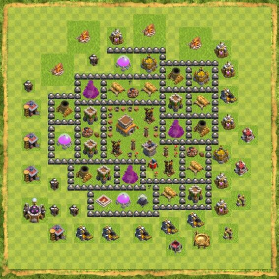 Base War Coc Th 8 15