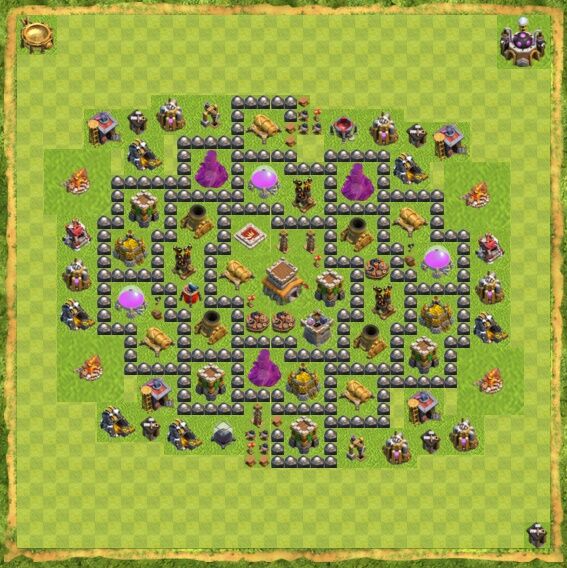 Base War Coc Th 8 18