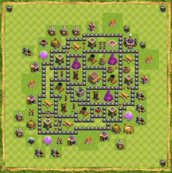 Base War Coc Th 8 2