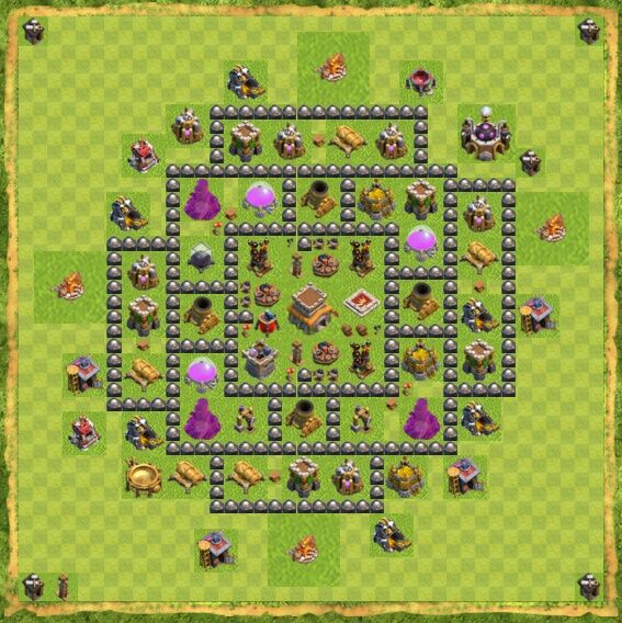 Base War Coc Th 8 20