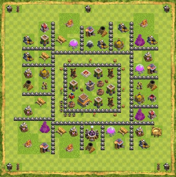 Base War Coc Th 8 21