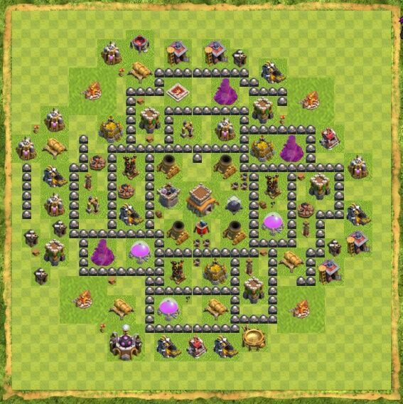 Base War Coc Th 8 22