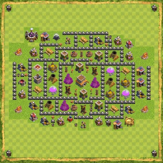 Base War Coc Th 8 24