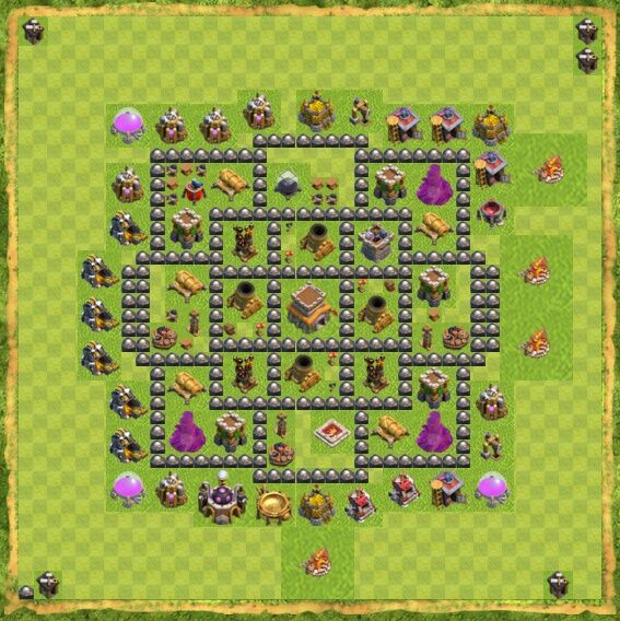 Base War Coc Th 8 25