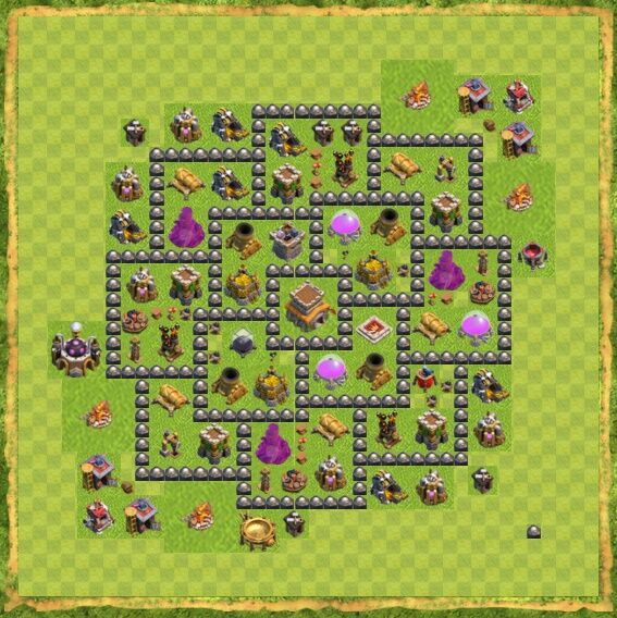 Base War Coc Th 8 4