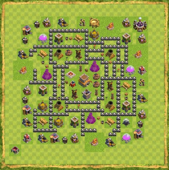 Base War Coc Th 8 46