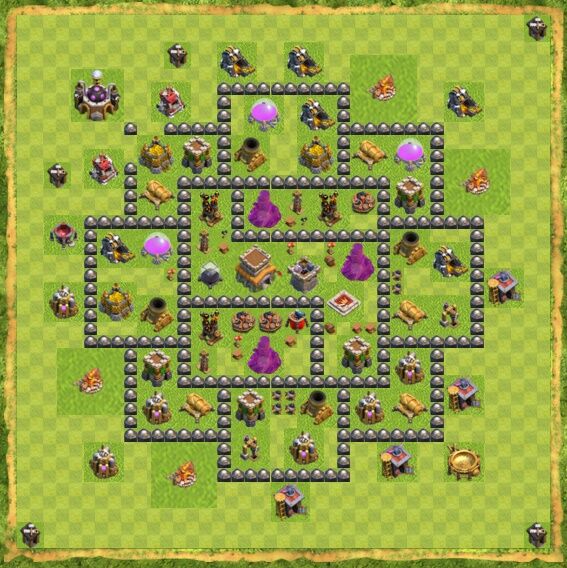 Base War Coc Th 8 47