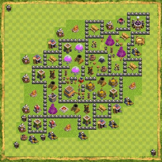 Base War Coc Th 8 48