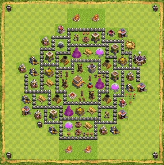 Base War Coc Th 8 7