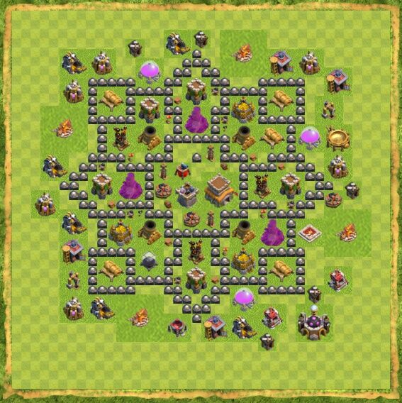 Base War Coc Th 8 8