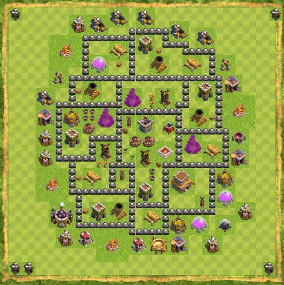 Base War Coc Th 8 9