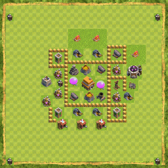 Base Defense Coc Th 5 17