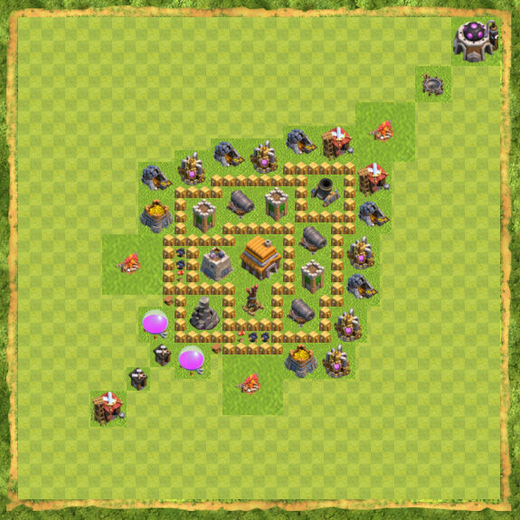 Base Defense Coc Th 5 20