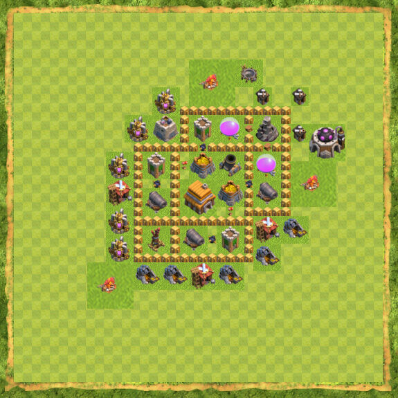 Base Defense Coc Th 5 25