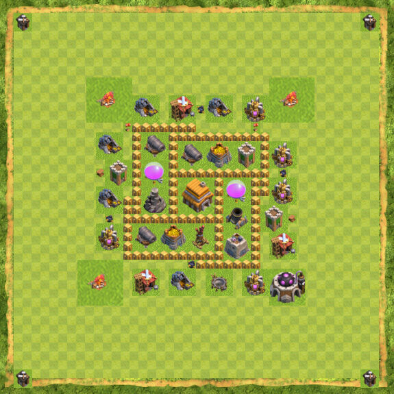 Base Defense Coc Th 5 28