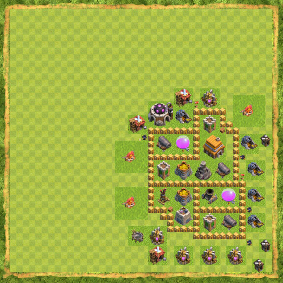 Base Defense Coc Th 5 36